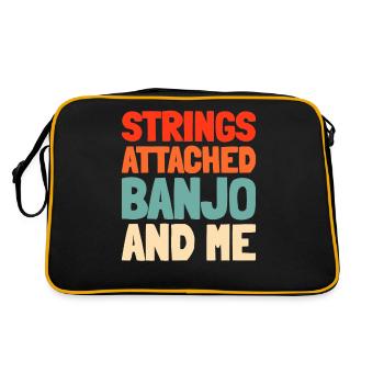 Banjo - Retro Tasche - Schwarz/Gold - Hinten