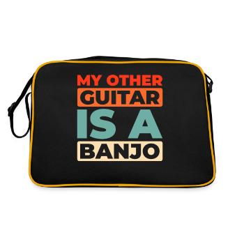 Banjo - Retro Tasche - Schwarz/Gold - Hinten