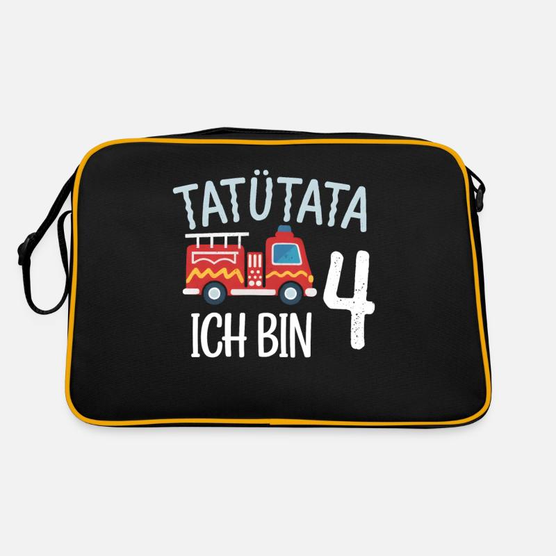 Tatütata Fire Brigade 4th Birthday Retro Bag