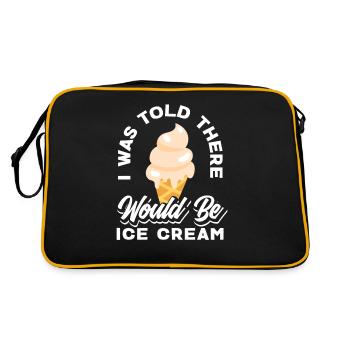 Amateur de crème glacée Je dirais crème glacée - Sac Retro - noir/or - Dos