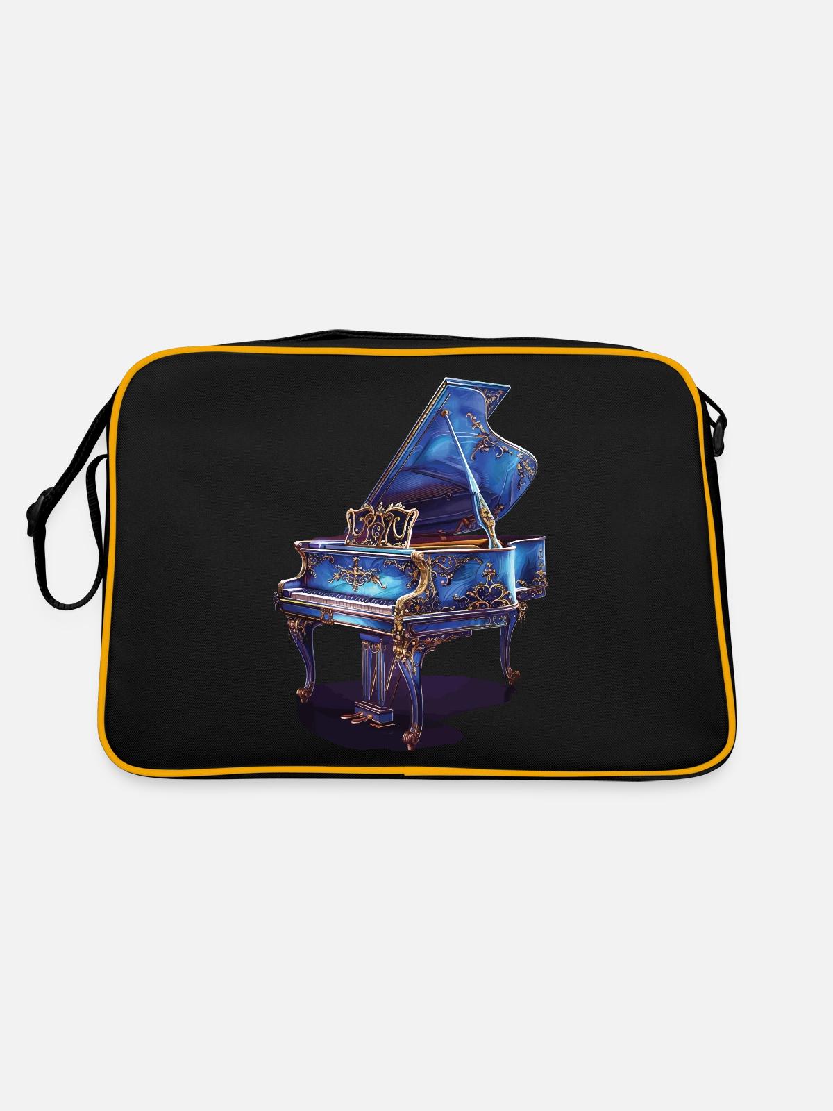 Piano - Retro Bag - black/gold - Back