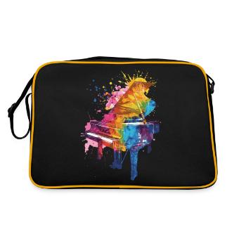 Piano - Sac Retro - noir/or - Dos