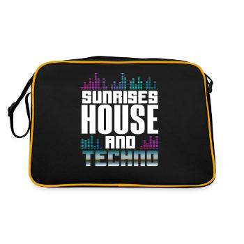 Sunrises House Et Techno Lover - Sac Retro - noir/or - Dos