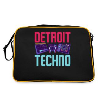 Techno de Détroit pour les amateurs de techno - Sac Retro - noir/or - Dos