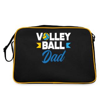 Volleyball Dad Passionate - Retro Bag - black/gold - Back