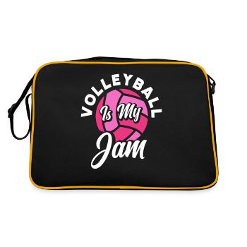 Le volley-ball, c’est mon truc, l’enthousiasme pour le volley-ball - Sac Retro - noir/or - Dos