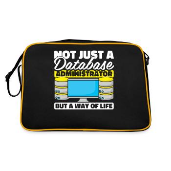 Database Administrator - Retro Bag - black/gold - Back