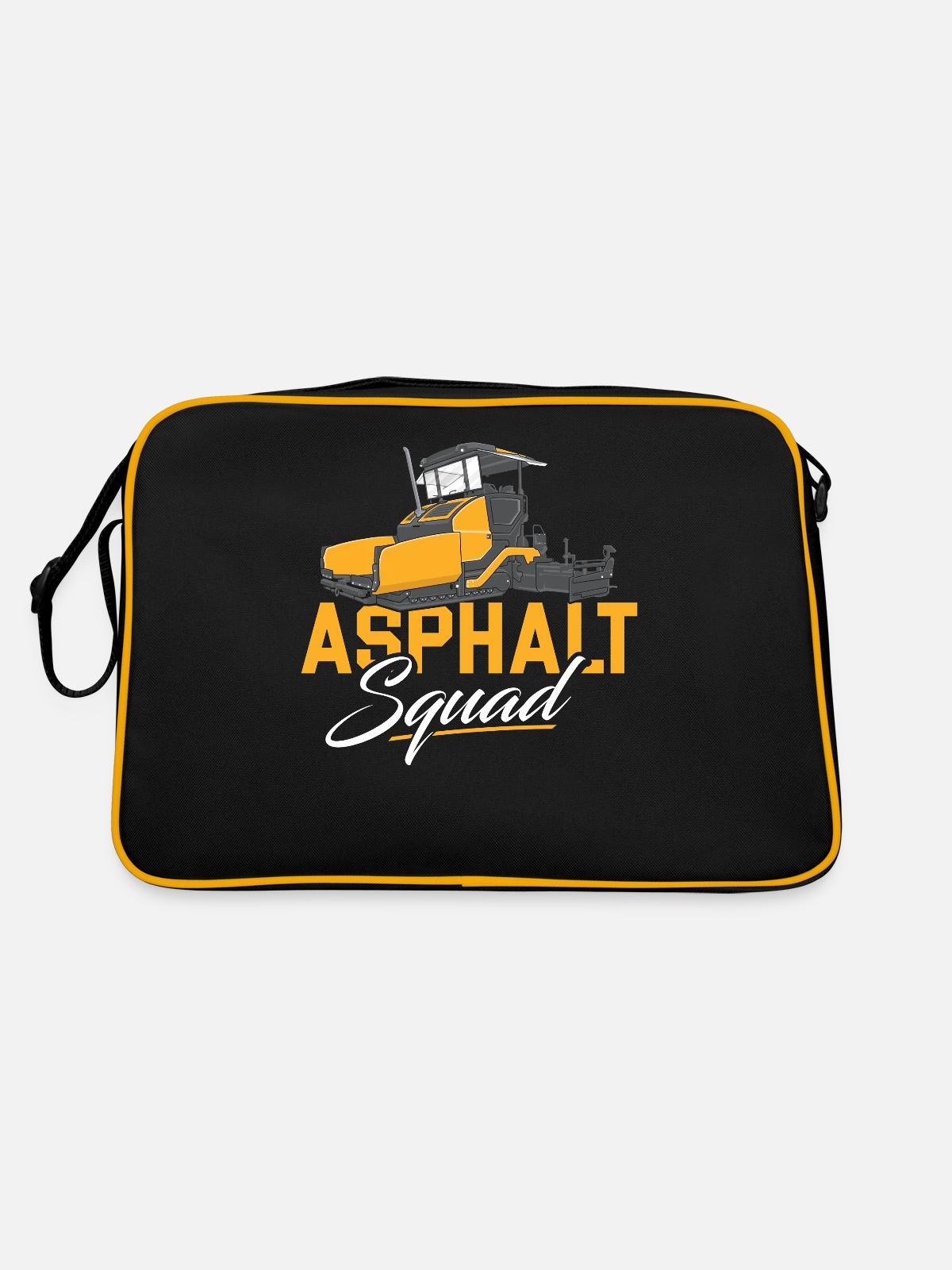 Finished squad - Retro Bag - black/gold - Back
