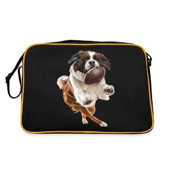 Saint-bernard - Sac Retro - noir/or - Dos
