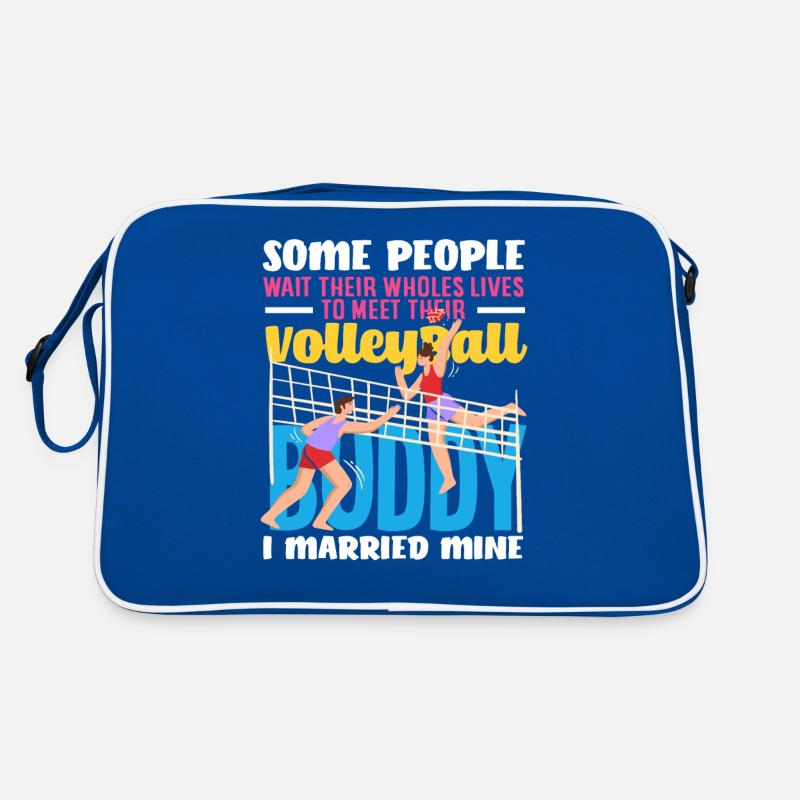Volleyball Buddy I Got Married Mine Retro Bag