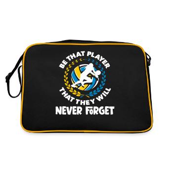 Volleyball is the player you never forget - Retro Bag - black/gold - Back