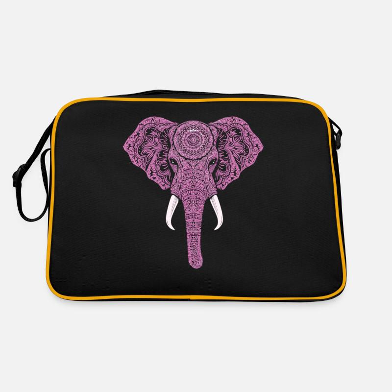 Mandala Elephant Elephant Spiritual Mandala Retro Bag