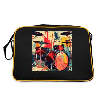 Percussion - Retro Bag - black/gold - Back