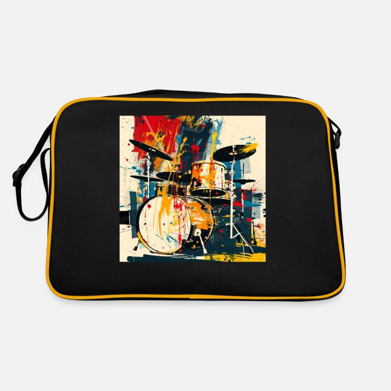 Percussion - Sac Retro - noir/or
