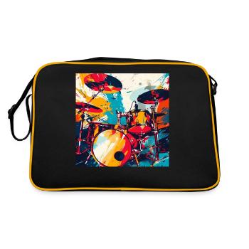 Percussion - Retro Bag - black/gold - Back