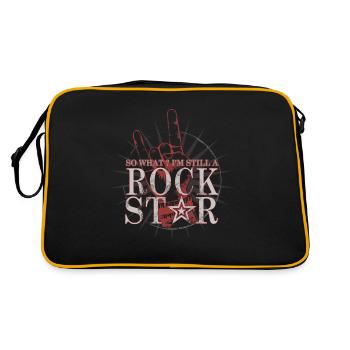 Eh bien, et je suis une rock star - Sac Retro - noir/or - Dos