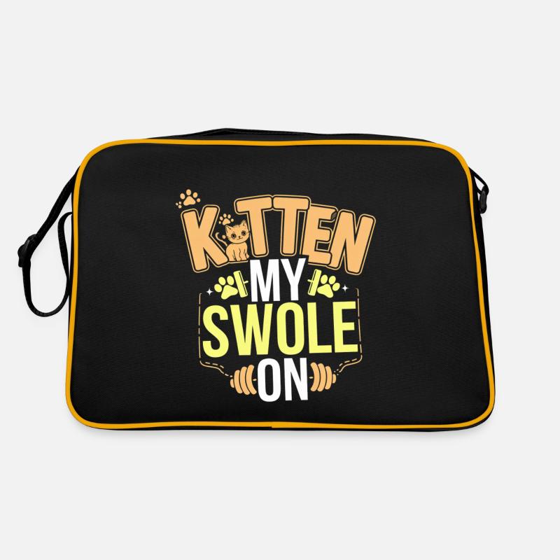 Kitten My Swole On 6 Retro Tasche