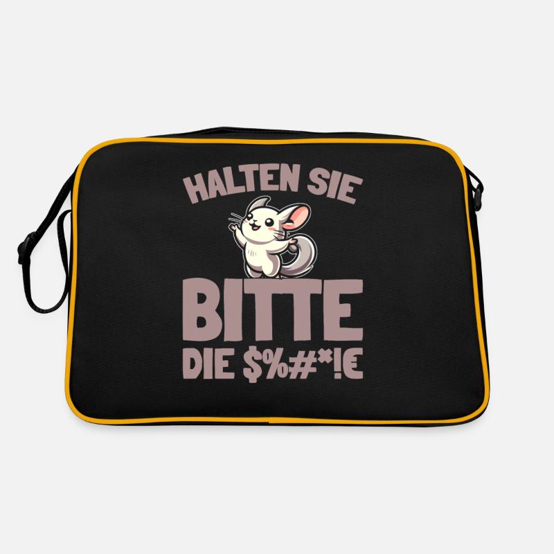 Chinchilla Halten Sie Bitte Die Fresse Retro Tasche