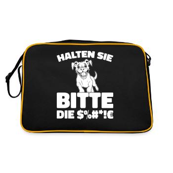 Boxer Chien Boxer Allemand - Sac Retro - noir/or - Dos