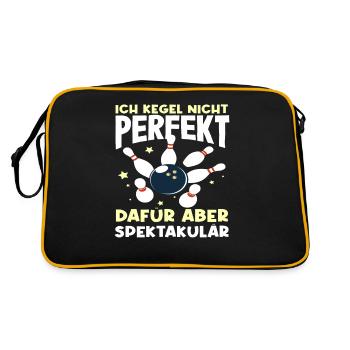 Je ne joue pas parfaitement, mais de manière spectaculaire - Sac Retro - noir/or - Dos