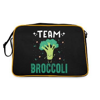 Team Broccoli - Retro Tasche - Schwarz/Gold - Hinten