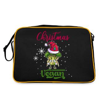 Brocoli de Noël végétalien - Sac Retro - noir/or - Dos