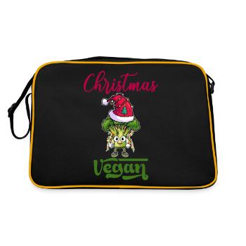 Noël Weihnachten Vegan - Sac Retro - noir/or - Dos