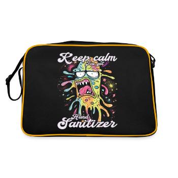 Désinfectant pour les mains Lavage des mains - Sac Retro - noir/or - Dos