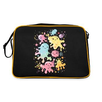 Désinfectant pour les mains Lavage des mains - Sac Retro - noir/or - Dos