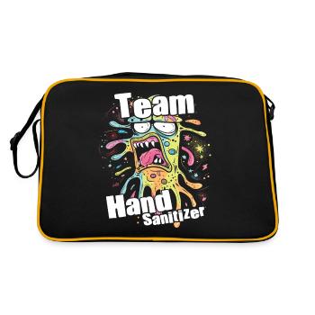 Désinfectant pour les mains Lavage des mains - Sac Retro - noir/or - Dos