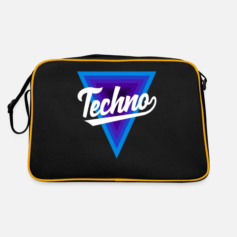 Techno Lover Triangle Design Sac Retro