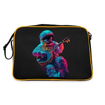 Banjo astronaute - Sac Retro - noir/or - Dos
