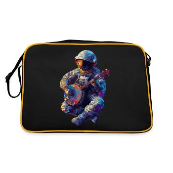 Banjo astronaute - Sac Retro - noir/or - Dos