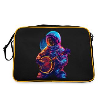 Banjo astronaute - Sac Retro - noir/or - Dos