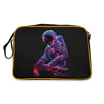 Piano astronaute - Sac Retro - noir/or - Dos