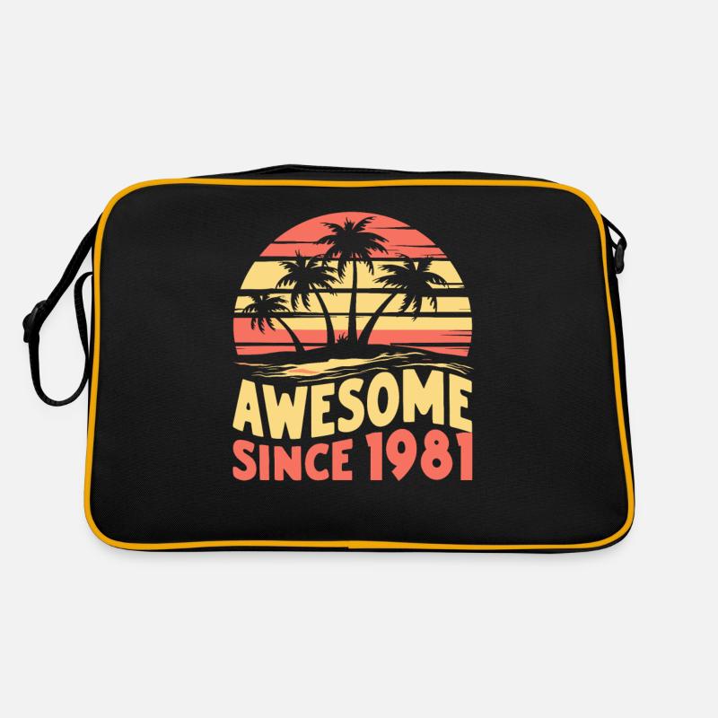 Awesome Since 1981 Birthday Retro Bag