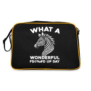 Journée de foutu en l’air zèbre - Sac Retro - noir/or - Dos