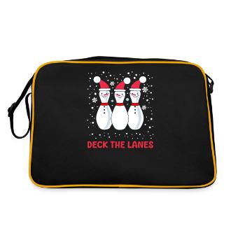 Bowling Deck The Lanes - Retro Bag - black/gold - Back