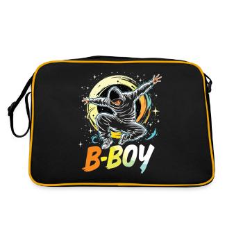 B-Boy Breakdance Breakdancer Urban Hip Hop - Retro Bag - black/gold - Back