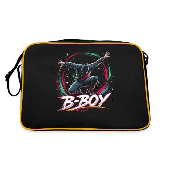 B-Boy Breakdance Breakdancer Urban Hip Hop - Retro Bag - black/gold - Back