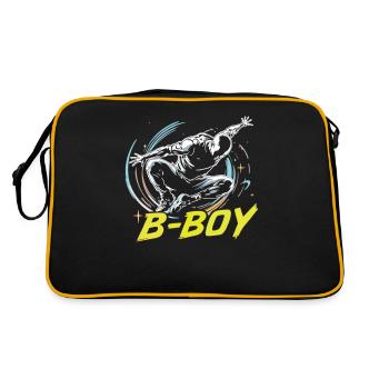 B-Boy Breakdance Breakdancer Urban Hip Hop - Retro Bag - black/gold - Back