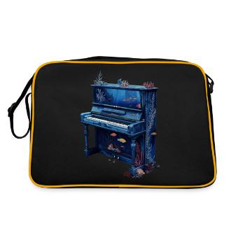 Piano Poisson - Sac Retro - noir/or - Dos