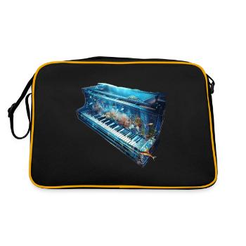Piano Poisson - Sac Retro - noir/or - Dos