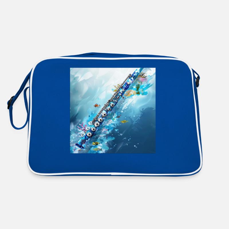 Fisch Flöte Retro Tasche