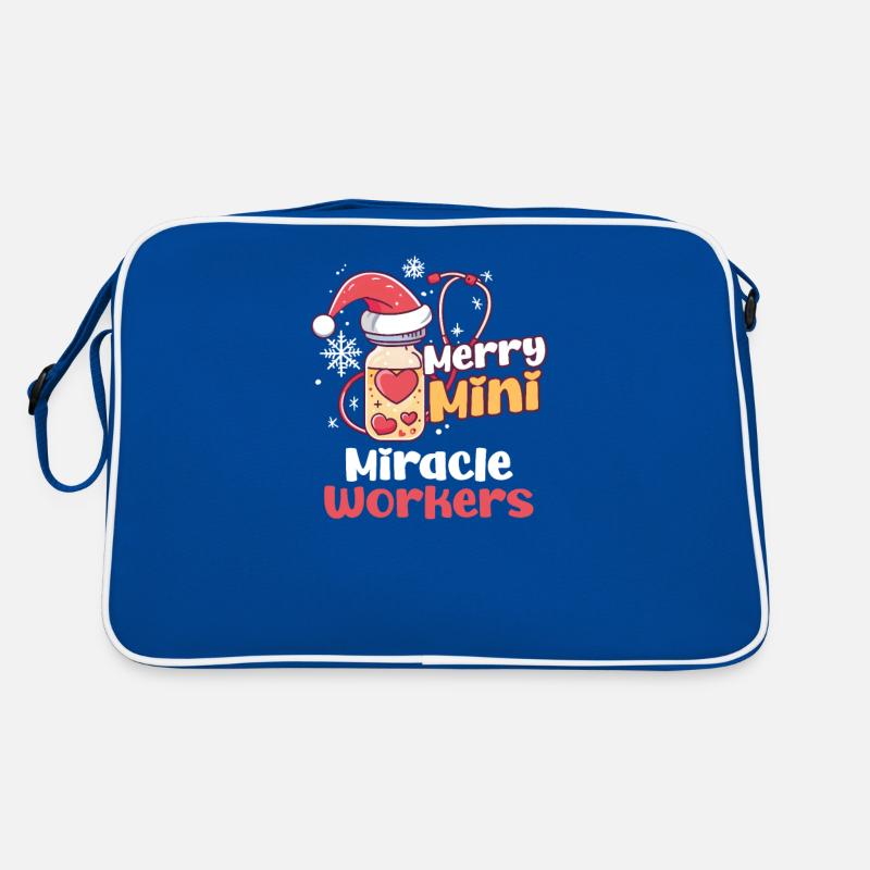 NICU Christmas Merry, Miracle Workers Retro Bag
