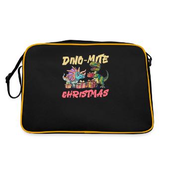 Dinosaure Noël Dino-Mite Noël - Sac Retro - noir/or - Dos