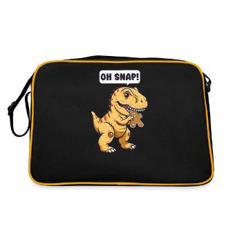 Snap de Noël dinosaure ! - Sac Retro - noir/or - Dos