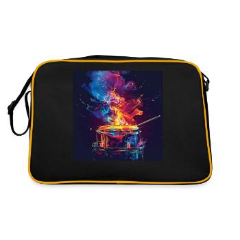 Percussion - Sac Retro - noir/or - Dos