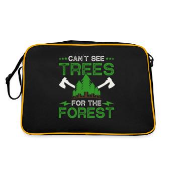 Vous ne pouvez pas voir la forêt pour les arbres - Sac Retro - noir/or - Dos