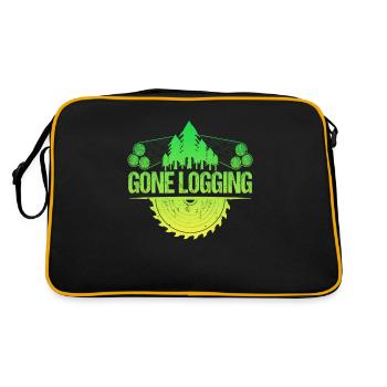 Disparition de l’exploitation forestière - Sac Retro - noir/or - Dos